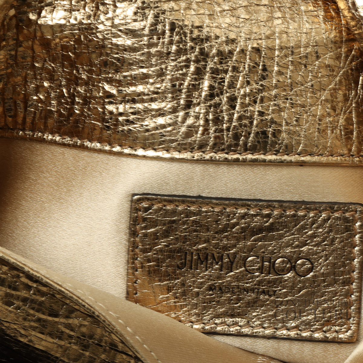 Gold Soft Vintage Goat Leather Titania Clutch